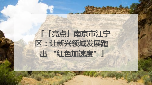 「亮点」南京市江宁区：让新兴领域发展跑出 “红色加速度”
