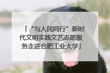 “与人民同行”新时代文明实践文艺志愿服务走进合肥工业大学