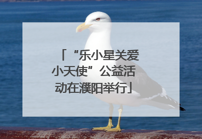 “乐小星关爱小天使”公益活动在濮阳举行