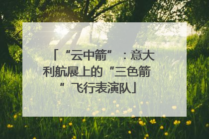 “云中箭”：意大利航展上的“三色箭”飞行表演队