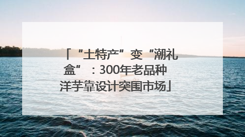 “土特产”变“潮礼盒”：300年老品种洋芋靠设计突围市场