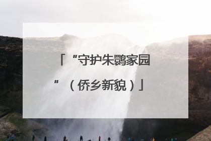 “守护朱鹮家园”（侨乡新貌）