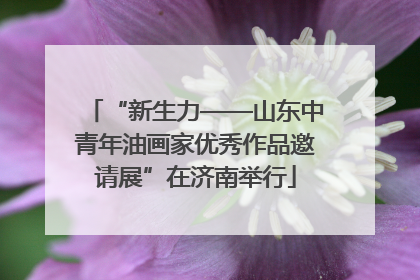 “新生力——山东中青年油画家优秀作品邀请展”在济南举行