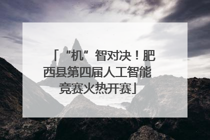 “机”智对决！肥西县第四届人工智能竞赛火热开赛