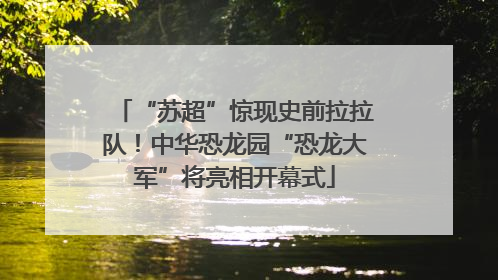 “苏超”惊现史前拉拉队！中华恐龙园“恐龙大军”将亮相开幕式