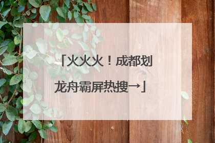 火火火！成都划龙舟霸屏热搜→