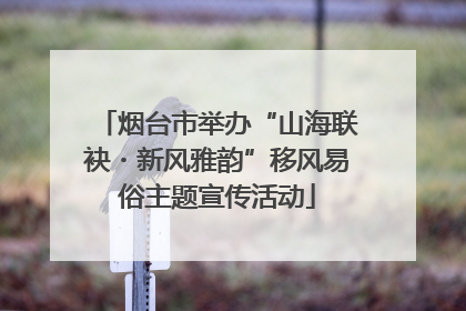 烟台市举办“山海联袂・新风雅韵”移风易俗主题宣传活动