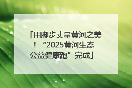 用脚步丈量黄河之美！“2025黄河生态公益健康跑”完成