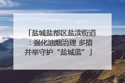 盐城盐都区盐渎街道：强化油烟治理 多措并举守护“盐城蓝”