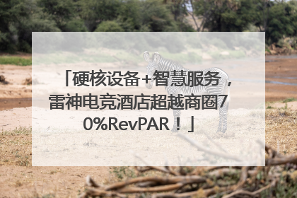 硬核设备+智慧服务，雷神电竞酒店超越商圈70%RevPAR！