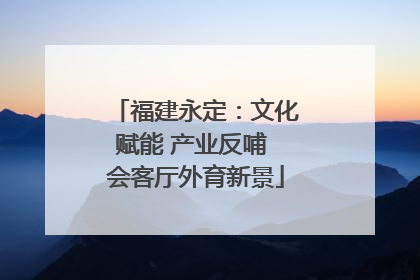 福建永定：文化赋能 产业反哺 会客厅外育新景