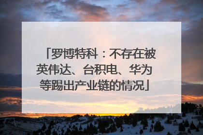 罗博特科：不存在被英伟达、台积电、华为等踢出产业链的情况