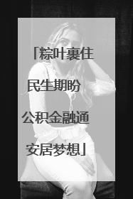 粽叶裹住民生期盼 公积金融通安居梦想