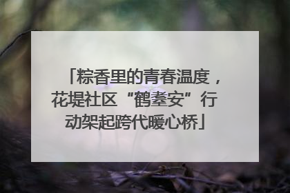 粽香里的青春温度，花堤社区“鹤耋安”行动架起跨代暖心桥