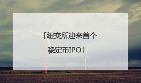 纽交所迎来首个稳定币IPO