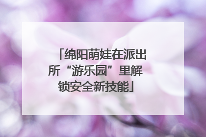 绵阳萌娃在派出所“游乐园”里解锁安全新技能