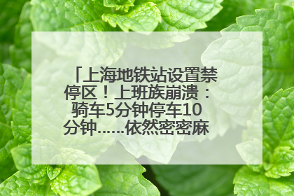 上海地铁站设置禁停区！上班族崩溃：骑车5分钟停车10分钟……依然密密麻麻无从下脚？