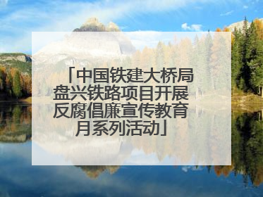 中国铁建大桥局盘兴铁路项目开展反腐倡廉宣传教育月系列活动
