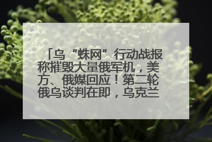 乌“蛛网”行动战报称摧毁大量俄军机，美方、俄媒回应！第二轮俄乌谈判在即，乌克兰提出三大诉求