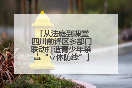 从法庭到课堂 四川前锋区多部门联动打造青少年禁毒“立体防线”