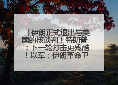 伊朗正式退出与美国的核谈判！特朗普：下一轮打击更残酷！以军：伊朗革命卫队空军高层指挥系统已被击垮