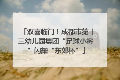 双喜临门！成都市第十三幼儿园集团“足球小将”闪耀“东郊杯”