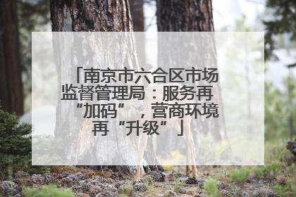 南京市六合区市场监督管理局：服务再“加码”，营商环境再“升级”
