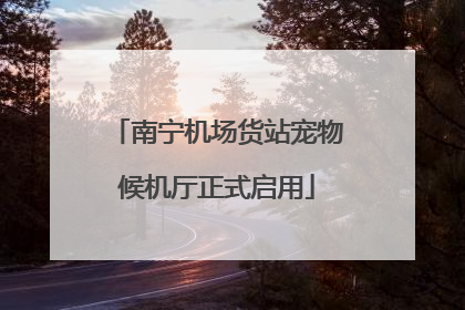 南宁机场货站宠物候机厅正式启用