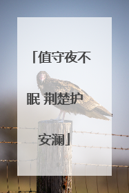 值守夜不眠 荆楚护安澜