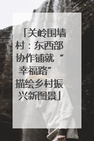 关岭围墙村：东西部协作铺就“幸福路” 描绘乡村振兴新图景