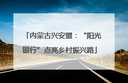 内蒙古兴安盟：“阳光银行”点亮乡村振兴路