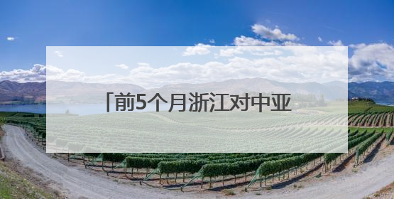 前5个月浙江对中亚五国进出口超200亿元 创历史同期新高