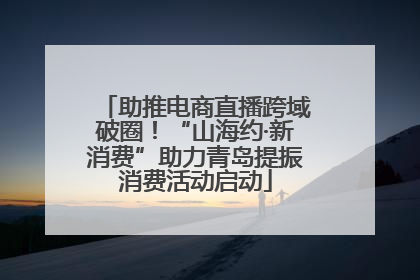 助推电商直播跨域破圈！“山海约·新消费”助力青岛提振消费活动启动