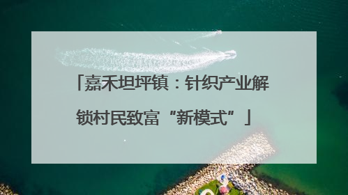 嘉禾坦坪镇：针织产业解锁村民致富“新模式”