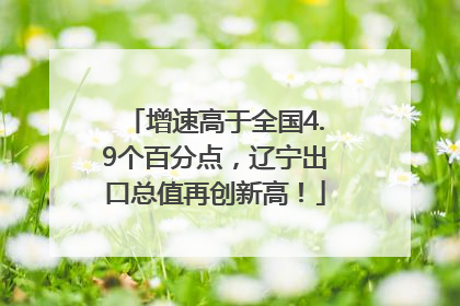 增速高于全国4.9个百分点，辽宁出口总值再创新高！