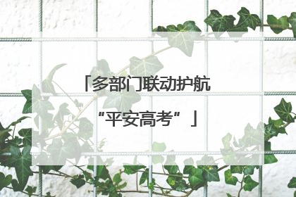 多部门联动护航“平安高考”
