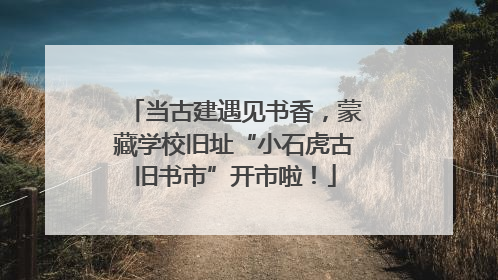 当古建遇见书香，蒙藏学校旧址“小石虎古旧书市”开市啦！