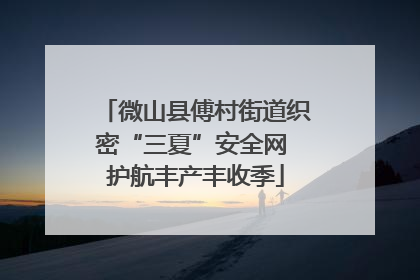 微山县傅村街道织密“三夏”安全网 护航丰产丰收季