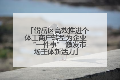 岱岳区高效推进个体工商户转型为企业“一件事” 激发市场主体新活力