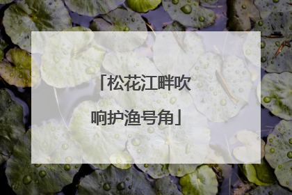 松花江畔吹响护渔号角