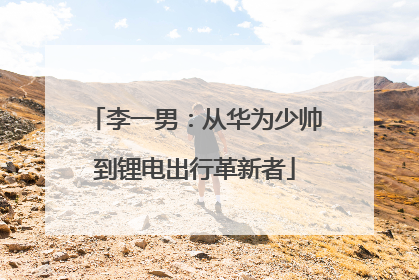 李一男：从华为少帅到锂电出行革新者