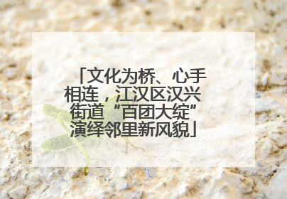 文化为桥、心手相连，江汉区汉兴街道“百团大绽”演绎邻里新风貌