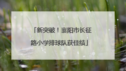 新突破！襄阳市长征路小学排球队获佳绩