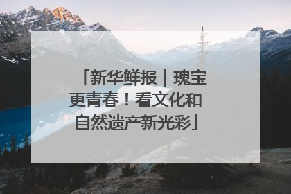 新华鲜报｜瑰宝更青春！看文化和自然遗产新光彩