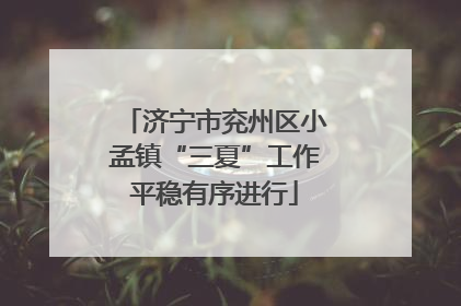 济宁市兖州区小孟镇“三夏”工作平稳有序进行