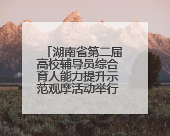 湖南省第二届高校辅导员综合育人能力提升示范观摩活动举行 南华大学获特等奖和一等奖