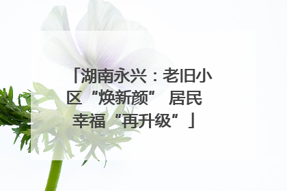 湖南永兴：老旧小区“焕新颜” 居民幸福“再升级”