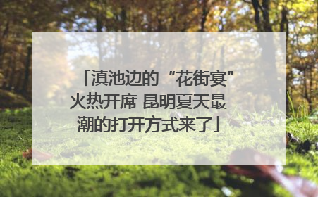 滇池边的“花街宴”火热开席 昆明夏天最潮的打开方式来了
