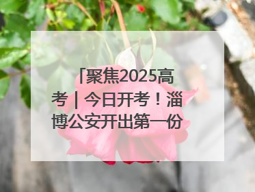 聚焦2025高考｜今日开考！淄博公安开出第一份高考户籍证明
