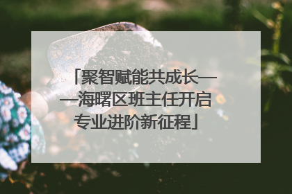 聚智赋能共成长——海曙区班主任开启专业进阶新征程